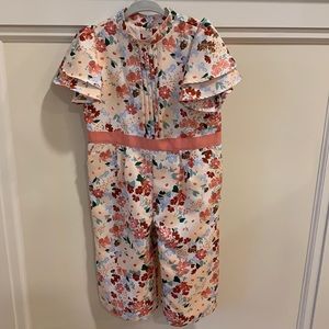 NWT Janie & Jack beautiful pink floral jumpsuit 18-24 mo.